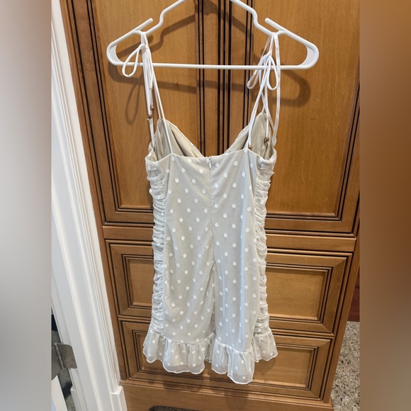 Selfie Leslie White Polka Dot Chemise - Picture 2 of 4